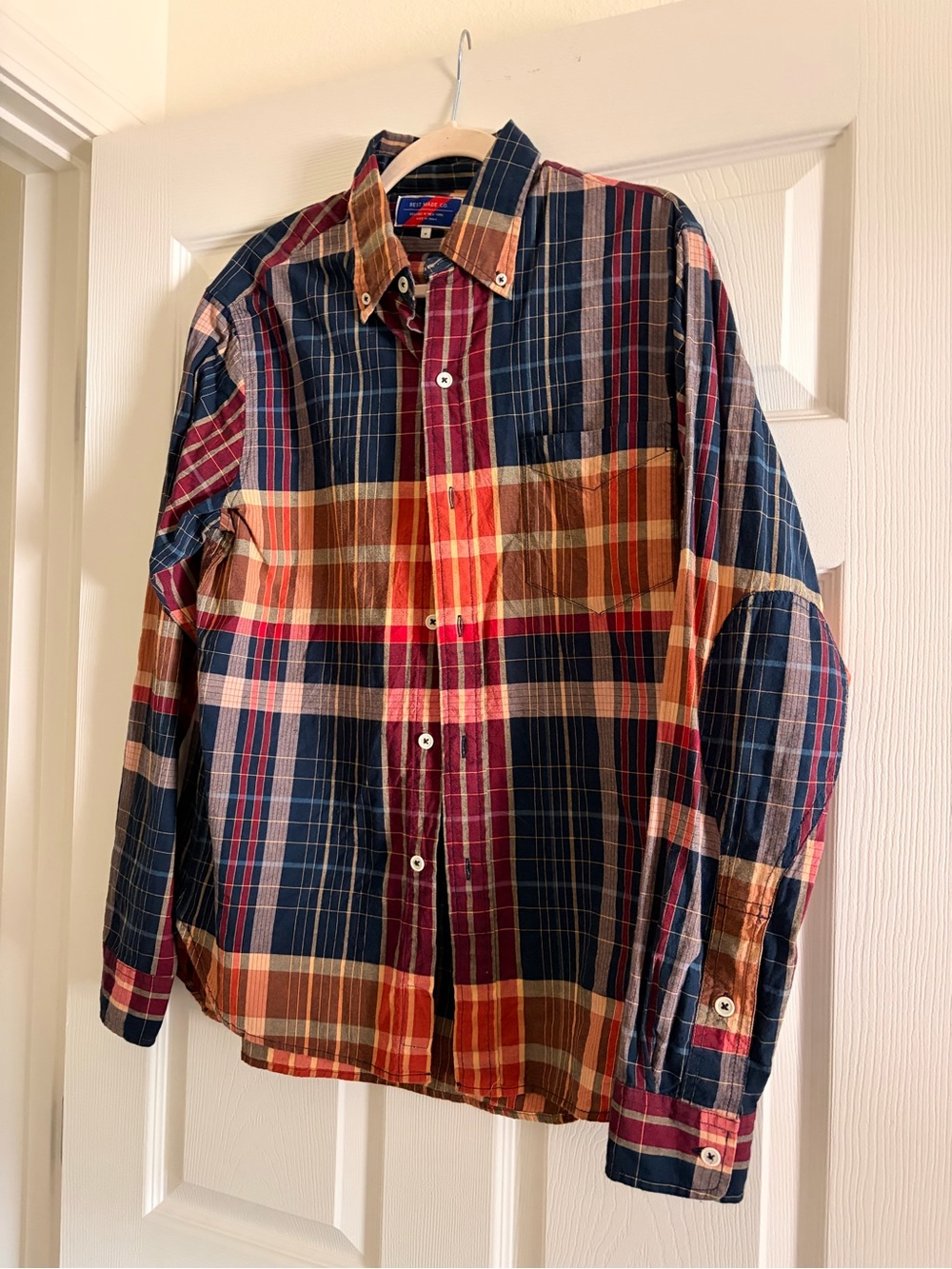 Women’s Plaid Button-Down Shirt in Multi-Color
